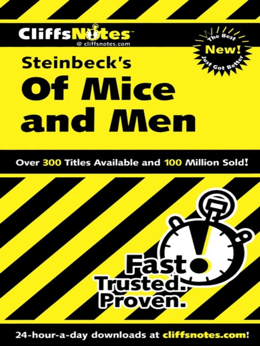 Title details for CliffsNotes on Steinbeck's Of Mice and Men by Susan Van Kirk - Available